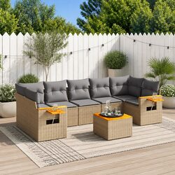 Sleek 8-Piece Outdoor Sofa Set - Easy Modular Arrangement