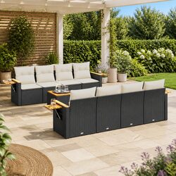 Compact and Chic: 9-Piece Outdoor Garden Sofa Set