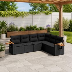 Compact and Stylish 6 Piece Garden Sofa Set