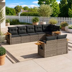 Compact and Modern 8-Piece Garden Sofa Set