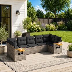 Compact 7 Piece Garden Sofa Set: Stylish and Functional