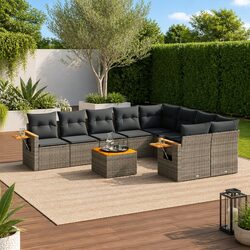 Compact and Durable 10 Piece Outdoor Sofa Set