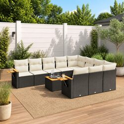 Concise and Modern 11-Piece Garden Sofa Set