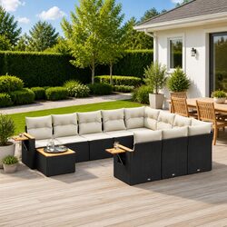 Compact 11-Piece Garden Sofa Set for Outdoor Living