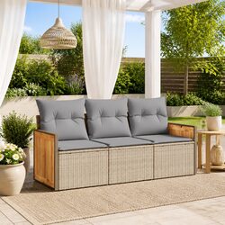 Compact and Stylish 3 Piece Garden Sofa Set