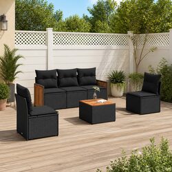 Compact and Cozy 6-Piece Garden Sofa Set