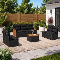 8 Piece Outdoor Sofa Set: Quality Comfort for Your Patio
