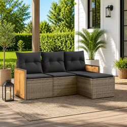 Compact Garden Sofa Set with Modern Design
