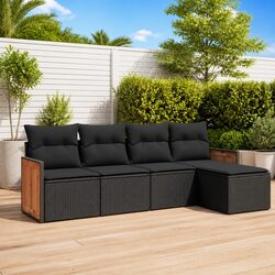Concise and Reliable 5 Piece Garden Sofa Set