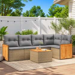 Compact 6 Piece Outdoor Sofa Set for Every Space