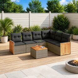 7 Piece Garden Sofa Set - Stylish and Durable