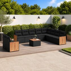 Compact and Confident 11-Piece Outdoor Sofa Set