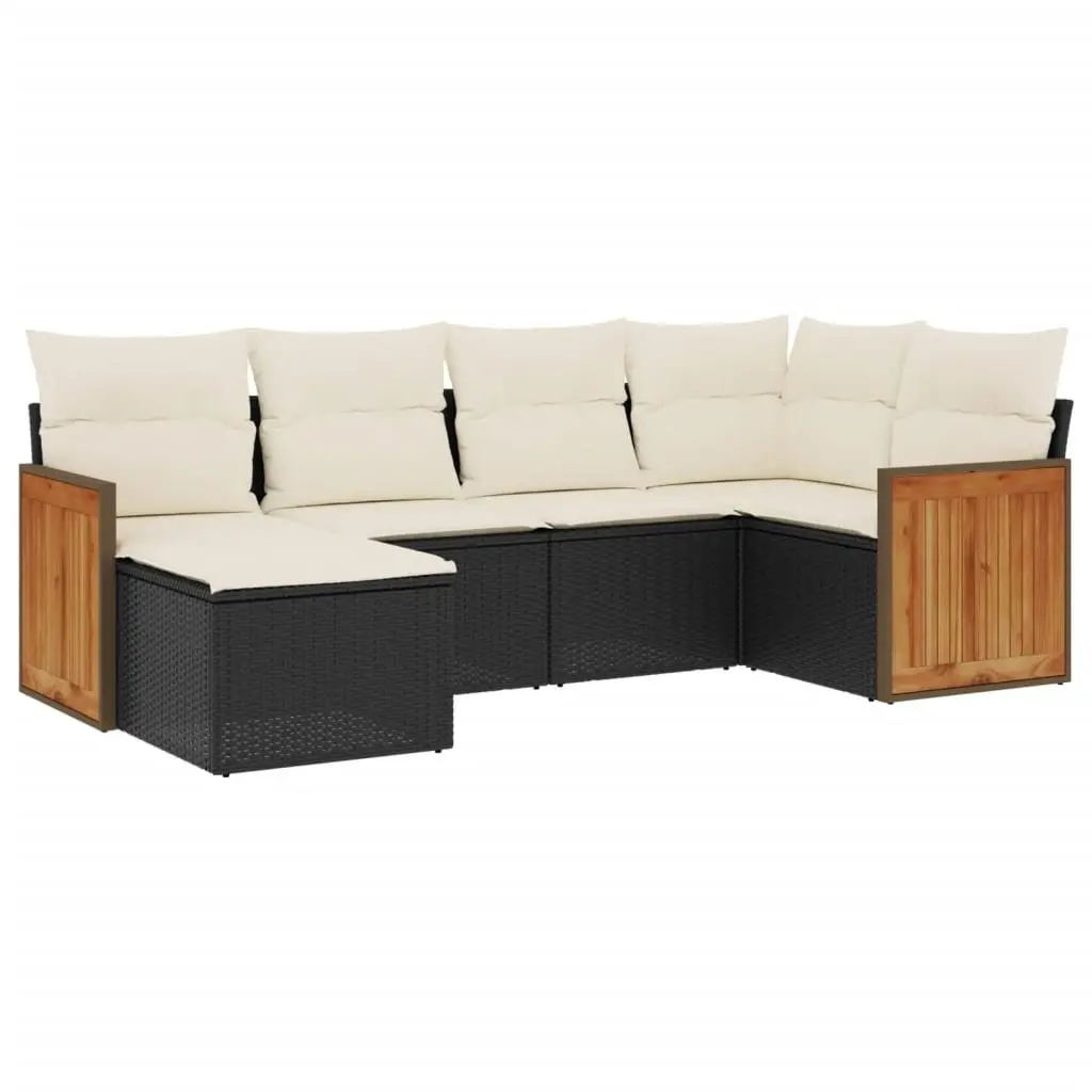 6 Piece Modular Garden Sofa Set for Relaxing Outdoors