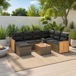 8 Piece Modular Garden Sofa Set – Perfect for Outdoor Use