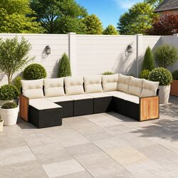 Compact and Stylish 8-Piece Garden Sofa Set
