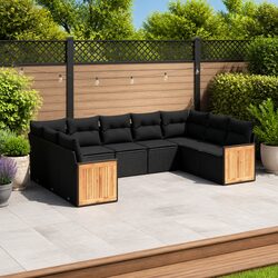 Compact and Stylish 9 Piece Garden Sofa Set