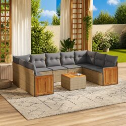 10 Piece Garden Sofa Set