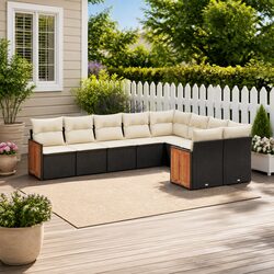 Effortless Style: 9-Piece Outdoor Sofa Set