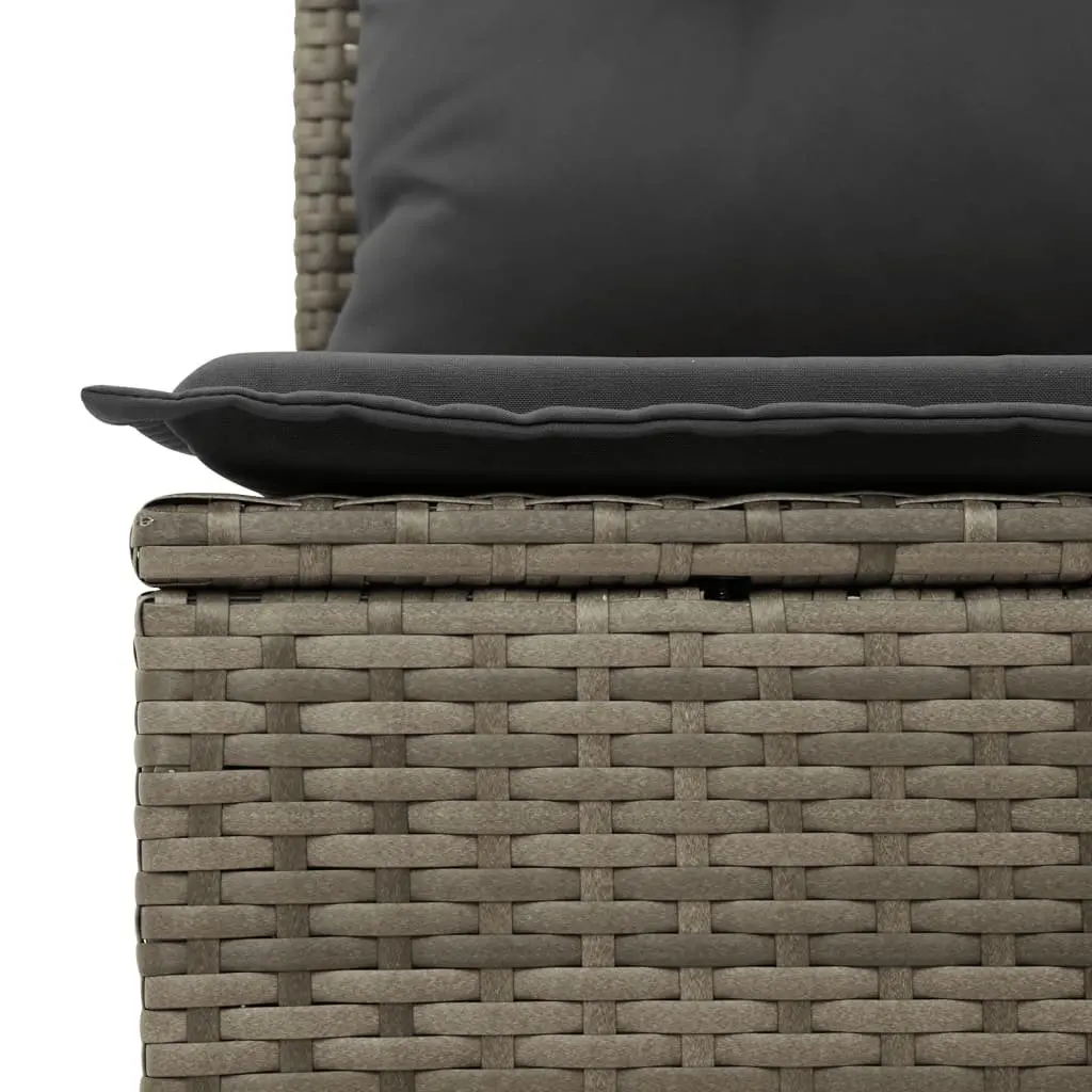 Garden Sofa Set 10 Piece Outdoor Furniture Patio Sectional Grey Cushioned
