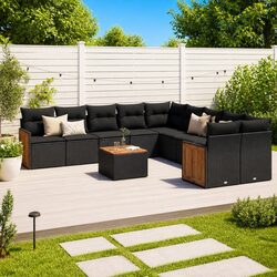 Compact and Stylish 11-Piece Garden Sofa Set for Outdoors