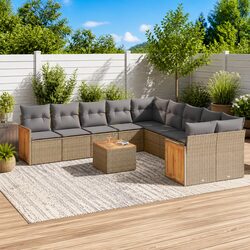11 Piece Outdoor Sofa Set with Cushions – A Perfect Fit