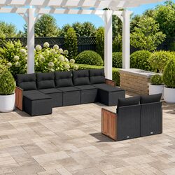 Compact and Comfortable 9 Piece Outdoor Sofa Set