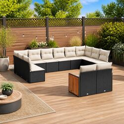 Compact and Stylish 12 Piece Outdoor Sofa Set