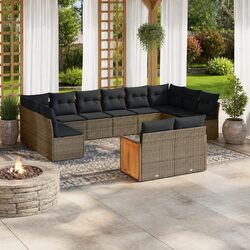 Your Ideal 12-Piece Modular Garden Sofa Set in Grey