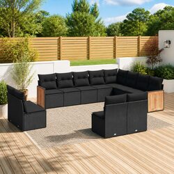 Compact and Stylish 12-Piece Modular Garden Sofa Set