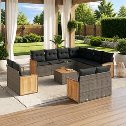 Compact and Durable 12 Piece Outdoor Sofa Set