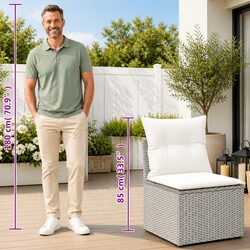 14 Piece Modular Garden Sofa Set