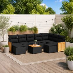 Compact 10-Piece Outdoor Sofa Set – Perfect for Your Patio