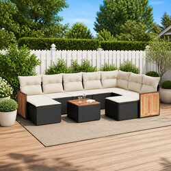 Effortless Comfort with 10 Piece Garden Sofa Set