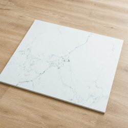 Stunning White Marble Glass Table Top for Your Space