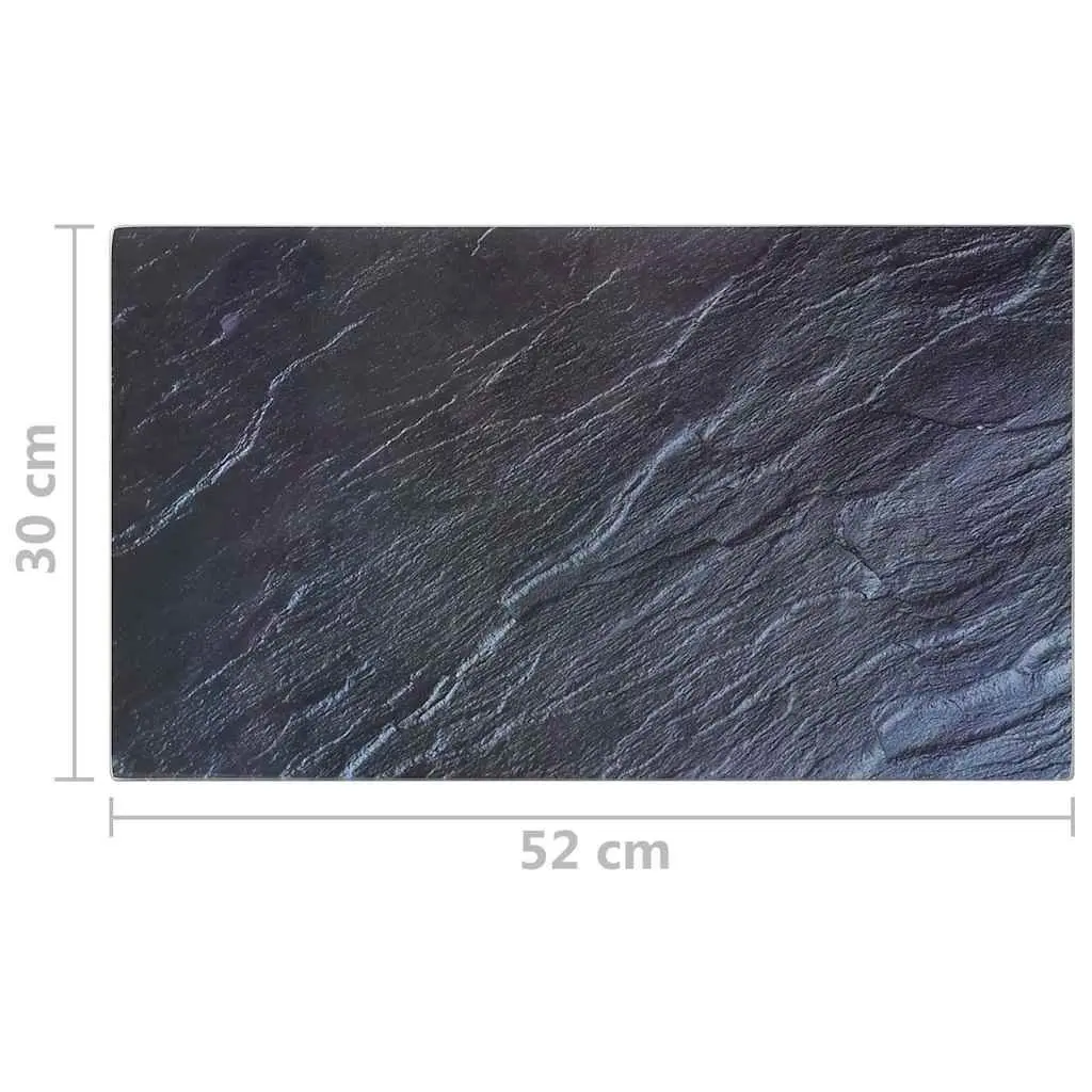 Tempered Glass Chopping Boards Black Stone Pattern 2 Piece Kitchen Cutting Board Set