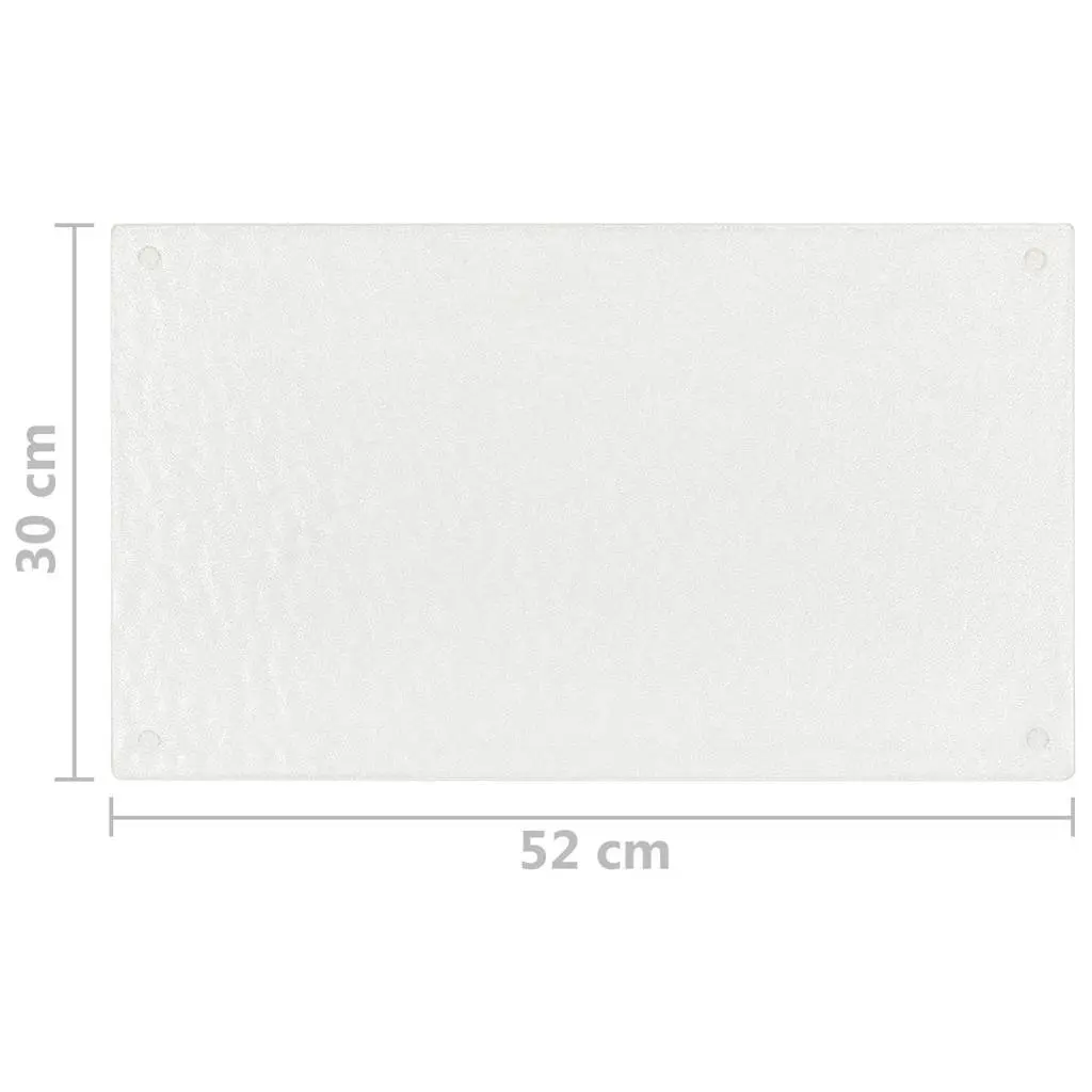 Tempered Glass Chopping Boards Set of 2 Transparent Bubbles Pattern Kitchen