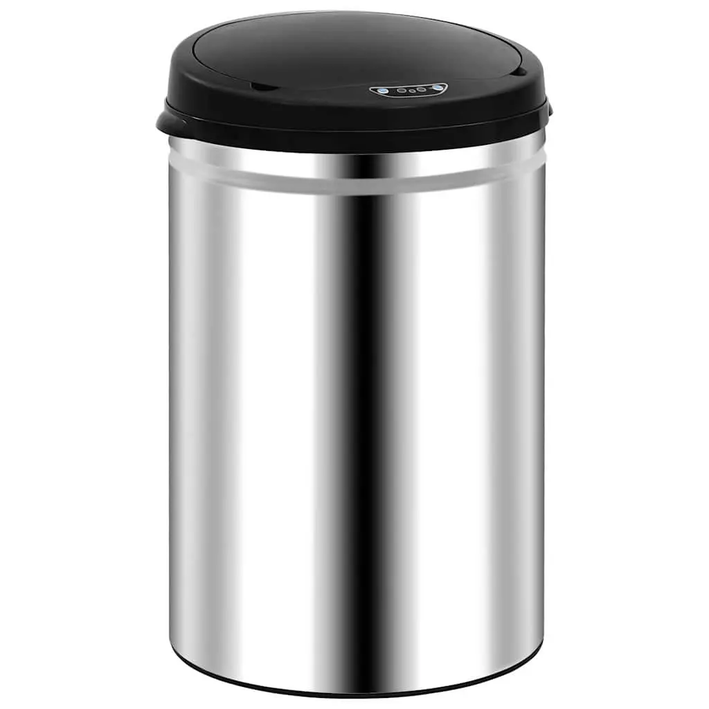Automatic Sensor Dustbin Silver 30L Stainless Steel with Automatic Lid Open Close Function