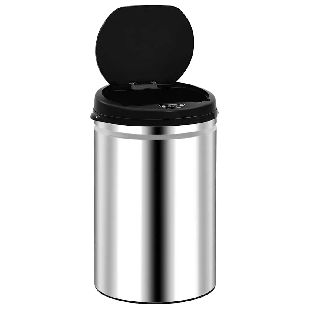 Automatic Sensor Dustbin Silver 30L Stainless Steel with Automatic Lid Open Close Function