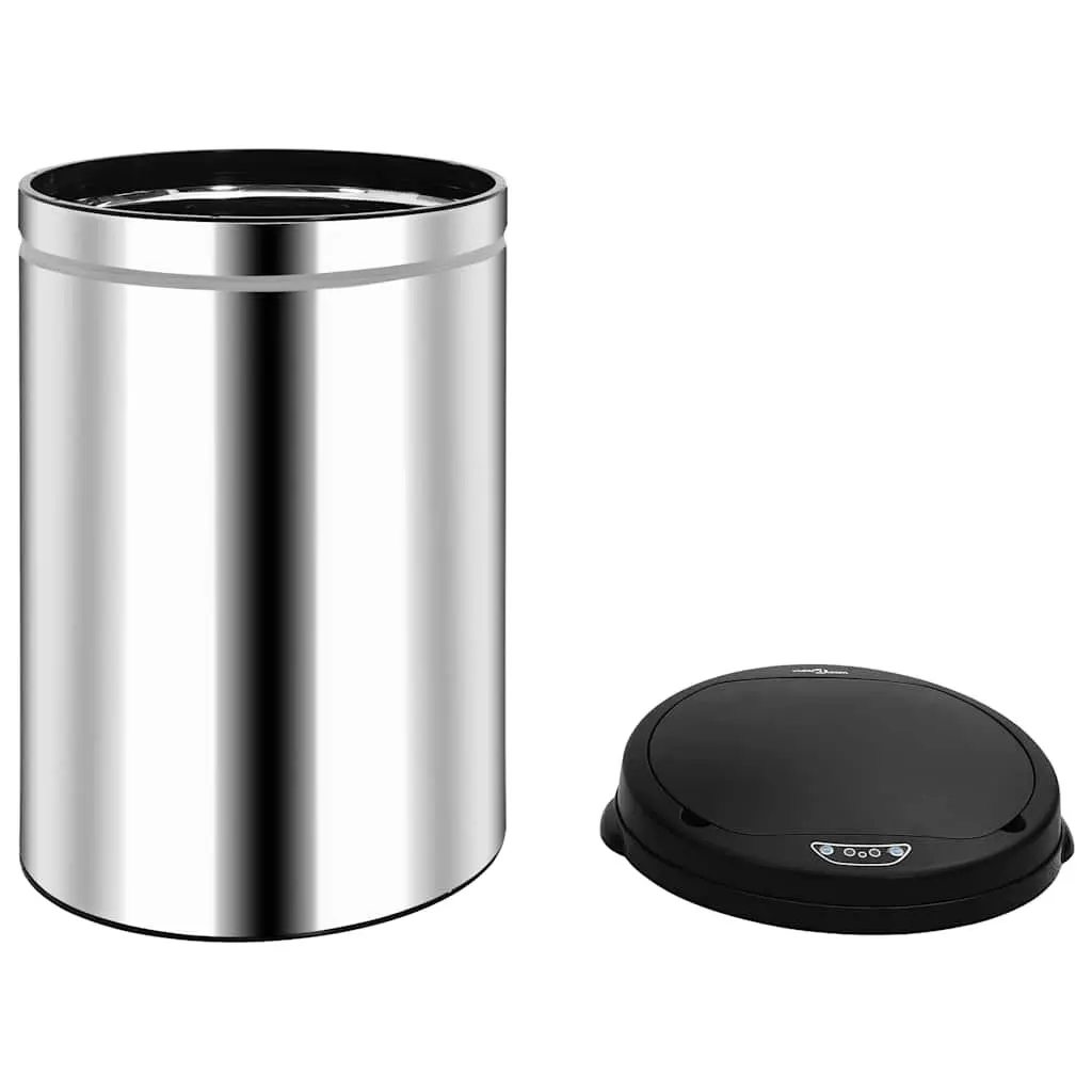 Automatic Sensor Dustbin Silver 30L Stainless Steel with Automatic Lid Open Close Function