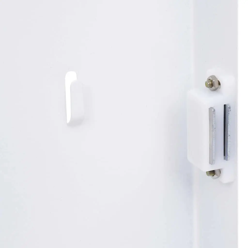 Key Box White 30x20x4 cm Magnetic Board Home Office Storage Organizer