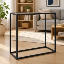Concise and Modern Glass Console Table