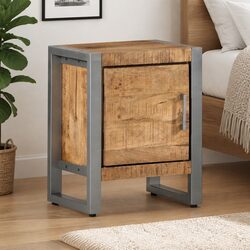 Concise Industrial Bedside Cabinet 40x30x50 cm