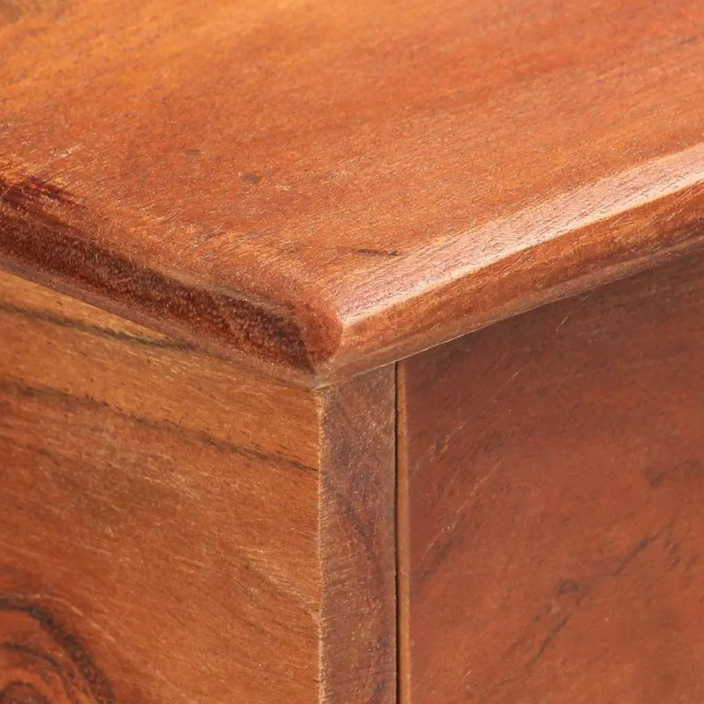 Solid Acacia Wood Sideboard Brown 135x35x75cm 2 Doors 3 Drawers
