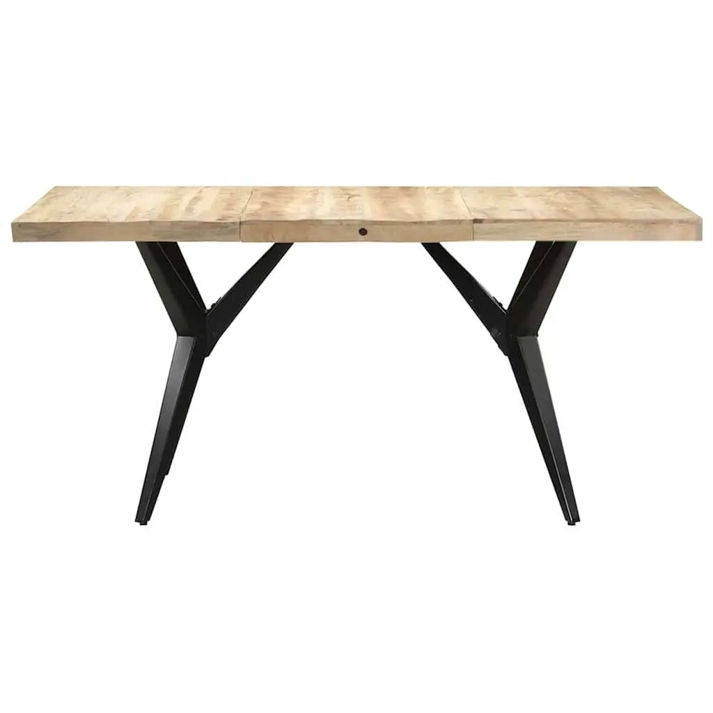 Dining Table Brown 180x90x76 cm Mango Wood Sturdy Construction