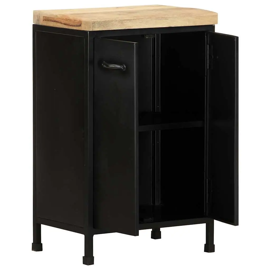 Sideboard Brown 47x35x76 cm 2-Door Storage Cabinet Rustic Industrial Decor