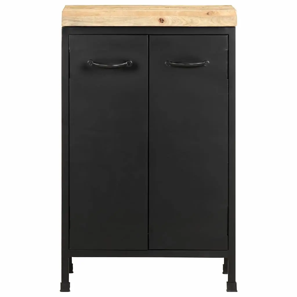 Sideboard Brown 47x35x76 cm 2-Door Storage Cabinet Rustic Industrial Decor