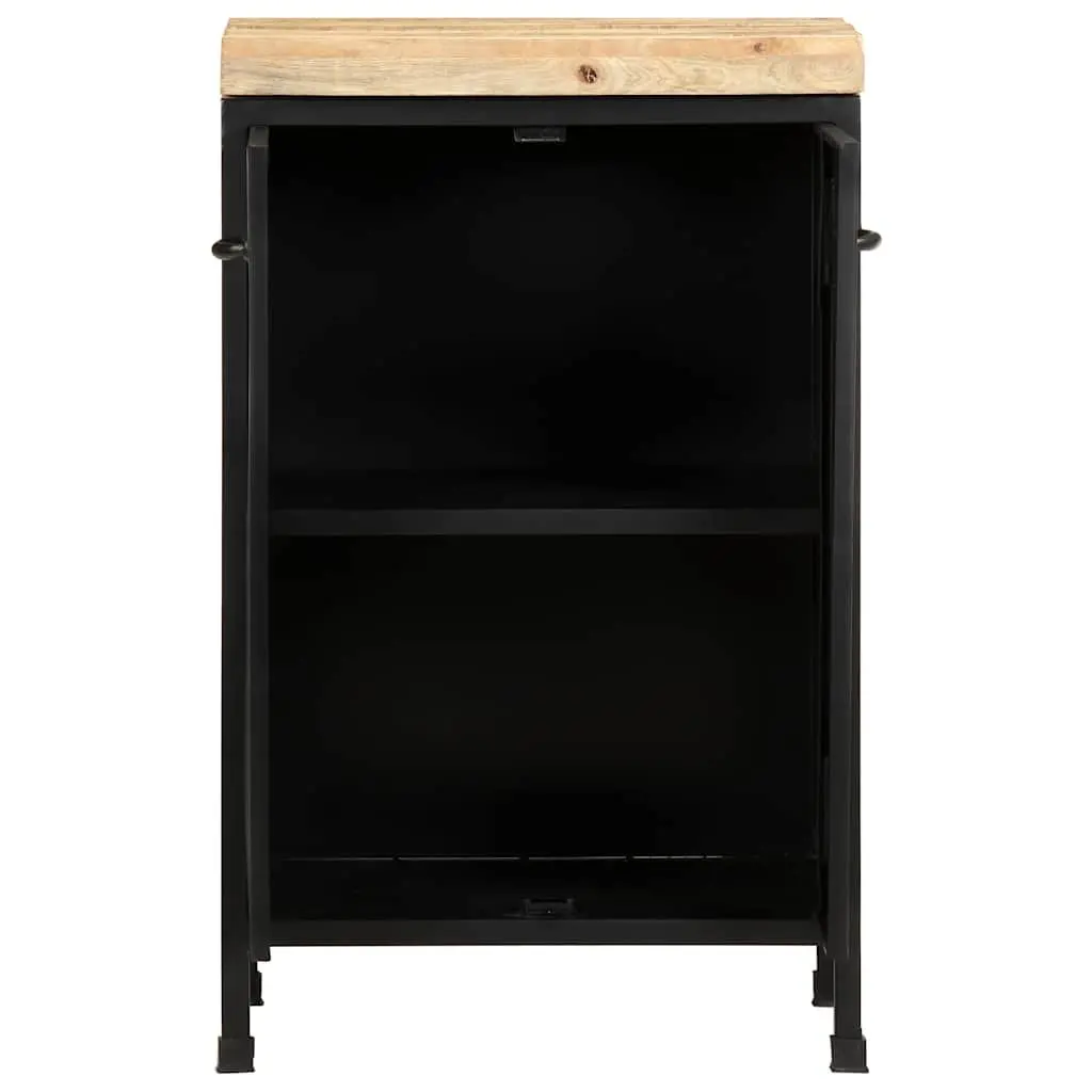 Sideboard Brown 47x35x76 cm 2-Door Storage Cabinet Rustic Industrial Decor