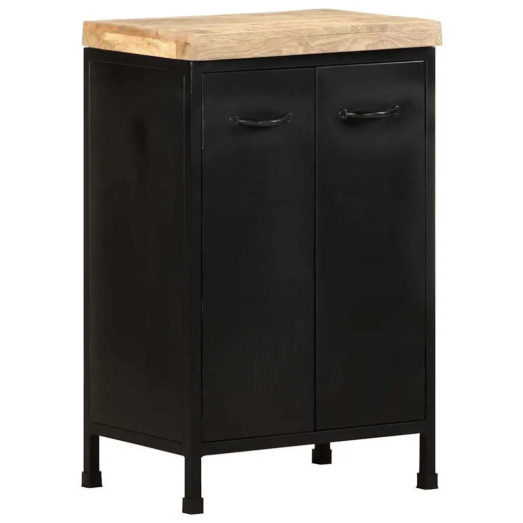 Sideboard Brown 47x35x76 cm 2-Door Storage Cabinet Rustic Industrial Decor