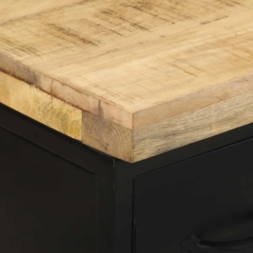 Sideboard Brown 47x35x76 cm 2-Door Storage Cabinet Rustic Industrial Decor