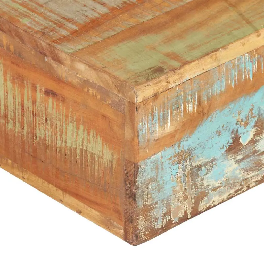 Coffee Table Brown 80x80x28 cm Solid Reclaimed Wood Handmade Living Room Accent Furniture